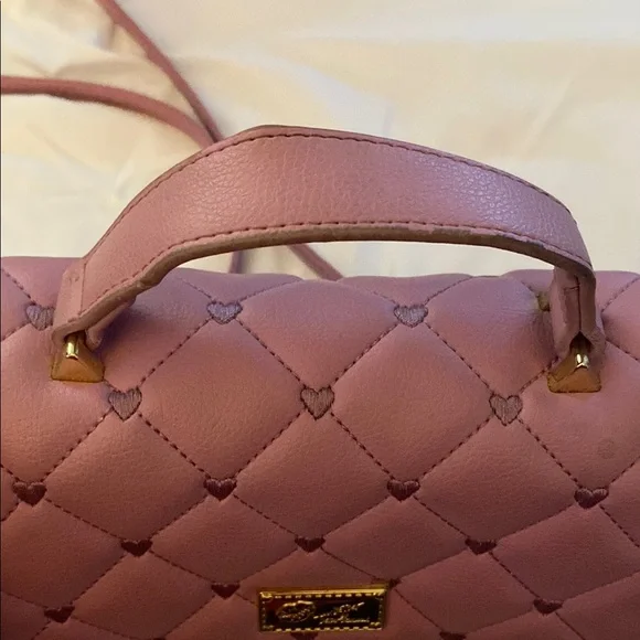 Pink Quilted Crossbody Bag - Picture 3 of 7